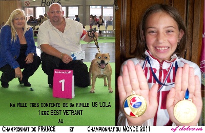 Of deleans - Championnat de FRANCE et  WORLD  DOG  SHOW 2011